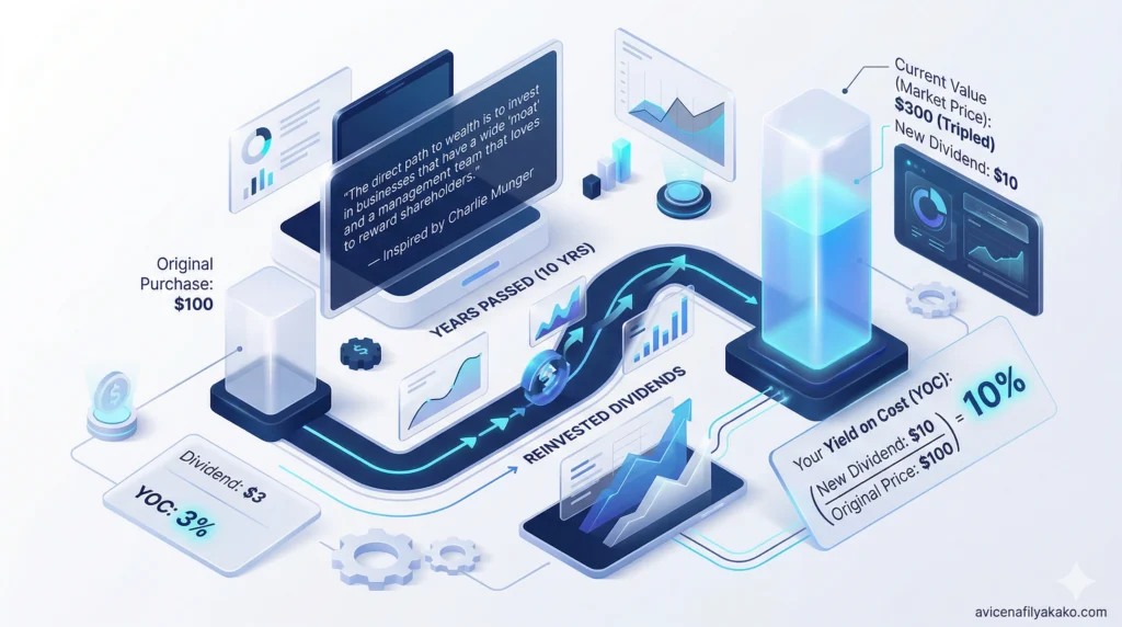 The Core Mechanics Yield on Cost and Compounding - image avicenafilyakako.com The Dividend Growth Investing (DGI) Framework: Building Your Path to Passive Wealth