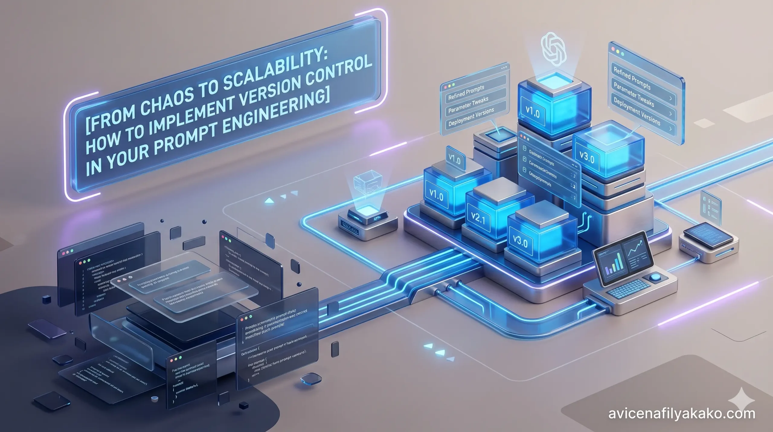 From Chaos to Scalability How to Implement Version Control in Your Prompt Engineering - Image avicenafilyakako.com