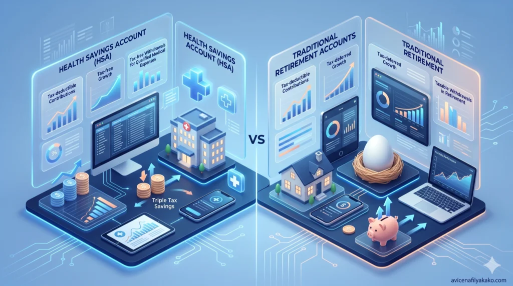 Account Comparison HSA vs. Traditional Retirement Accounts - Image avicenafilyakako.com