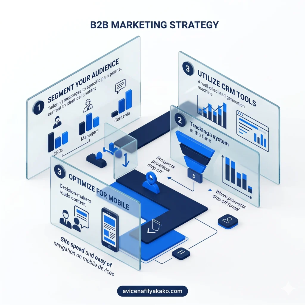 Essential Tactics for a Robust B2B Marketing Strategy - Infographic avicenafilyakako.com
