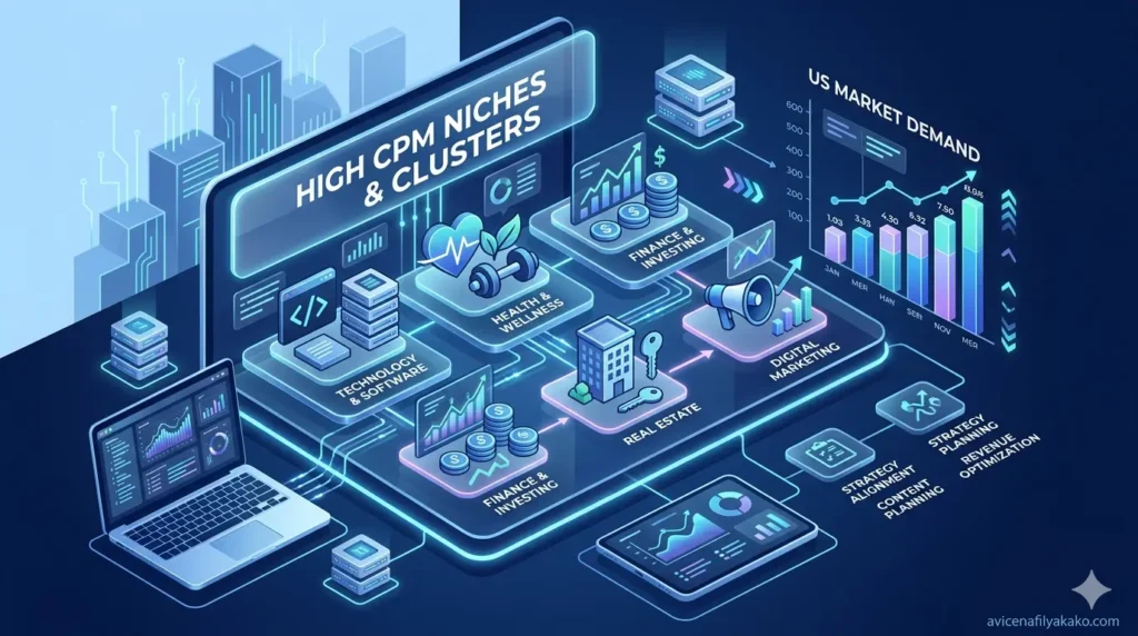 High CPM Niches Aligning Clusters with US Market Demand - Image avicenafilyakako.com