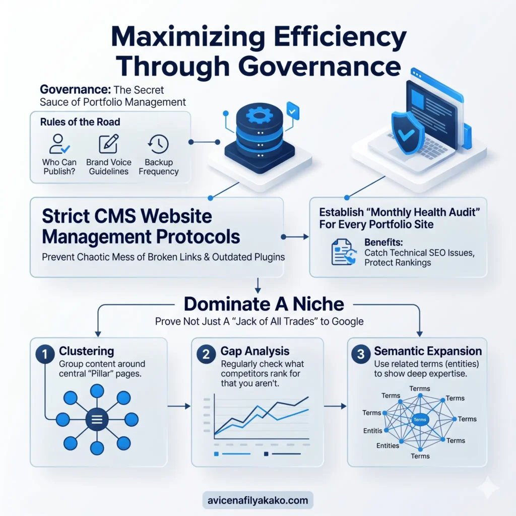 Maximizing Efficiency Through Governance - Infographic avicenafilyakako.com