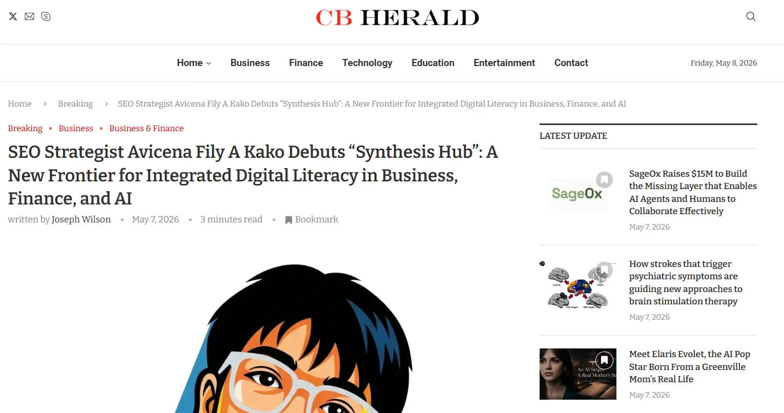 Synthesis Hub A Milestone Featured on CB Herald - Image avicenafilyakako.com