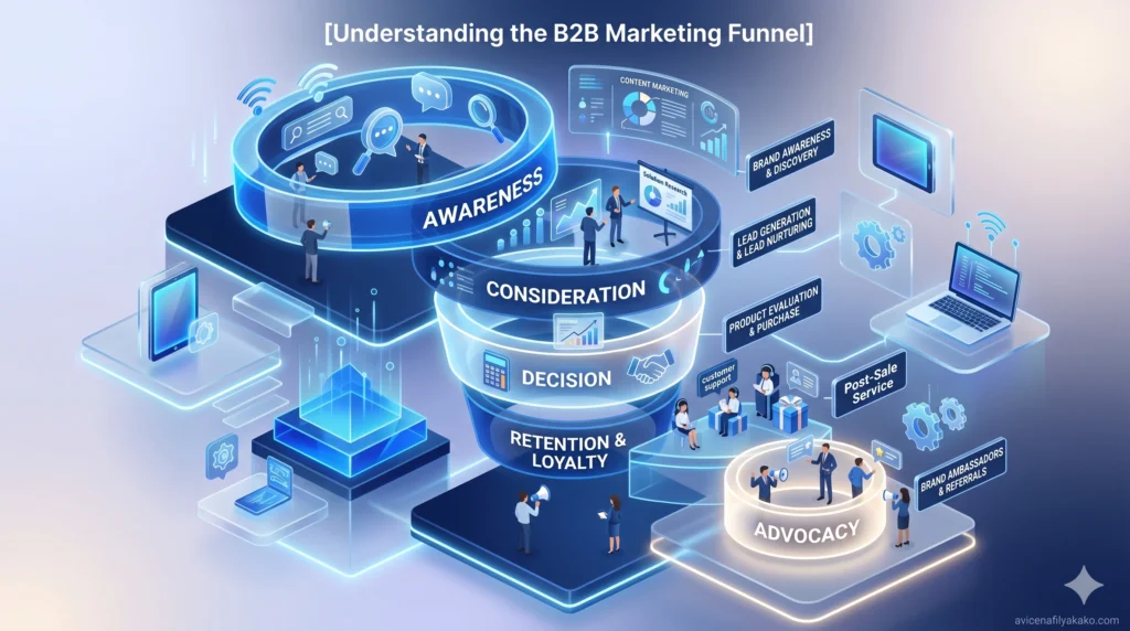 Understanding the B2B Marketing Funnel - Image avicenafilyakako.com
