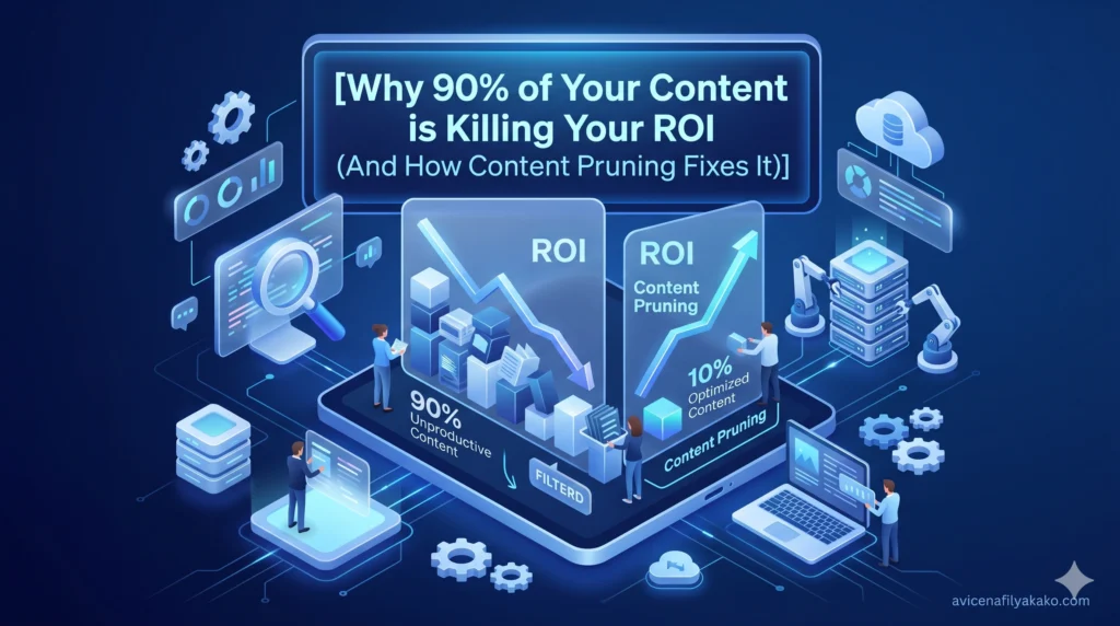 Why 90% of Your Content is Killing Your ROI (And How Content Pruning Fixes It) - Image avicenafilyakako.com