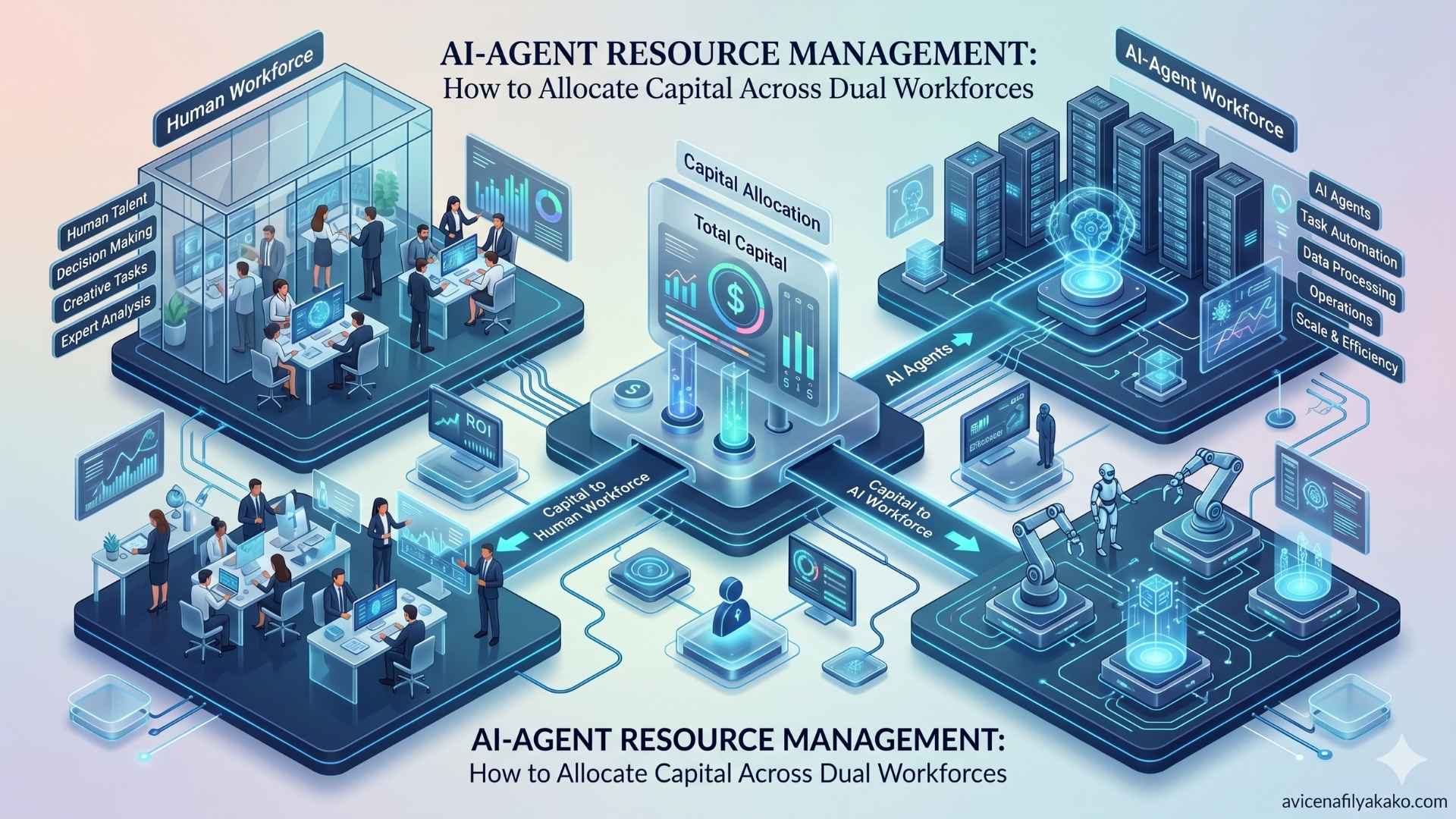AI-Agent Resource Management How to Allocate Capital Across Dual Workforces - Image avicenafilyakako.com