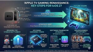 Apple TV Gaming Renaissance How tvOS 27 Could Finally Fix Apple’s Console Ambitions - Infographic avicenafilyakako.com