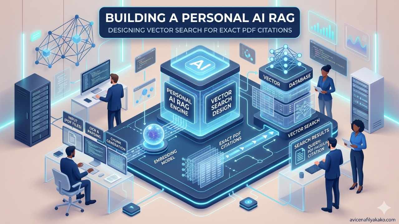 Building a Personal AI RAG Designing Vector Search for Exact PDF Citations - Image avicenafilyakako.com