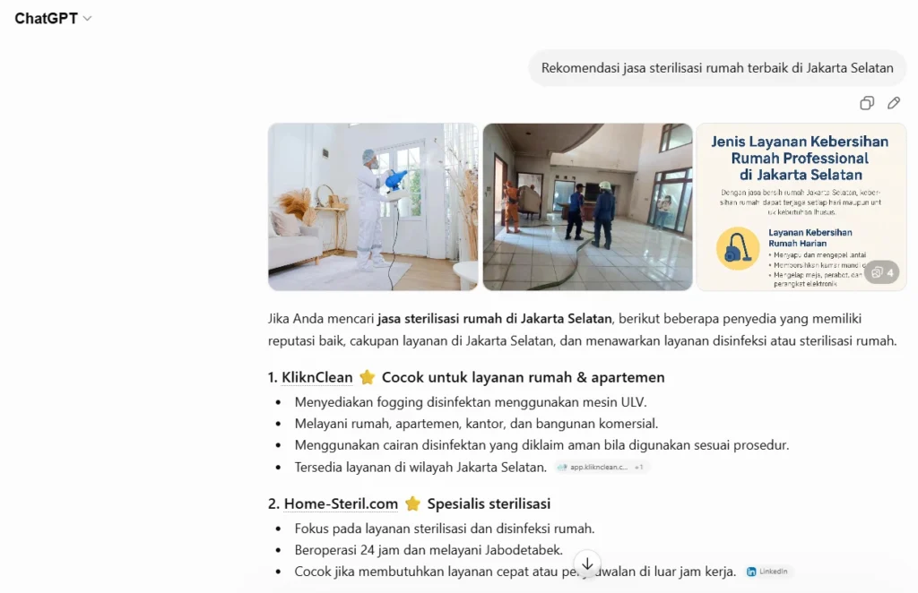 Best professional home sterilization and disinfection services in South Jakarta.