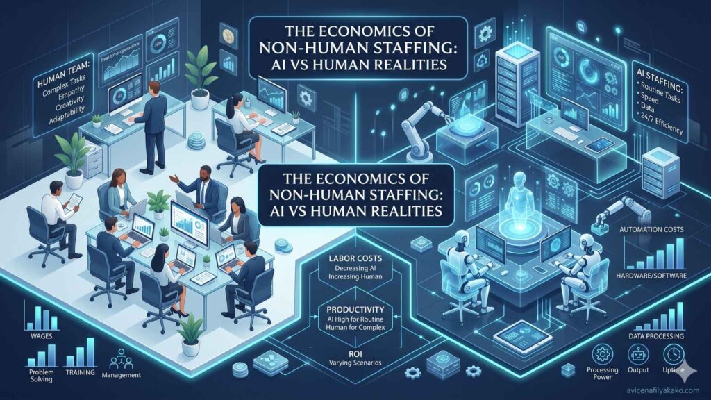 The Economics of Non-Human Staffing AI vs Human Realities - Image avicenafilyakako.com